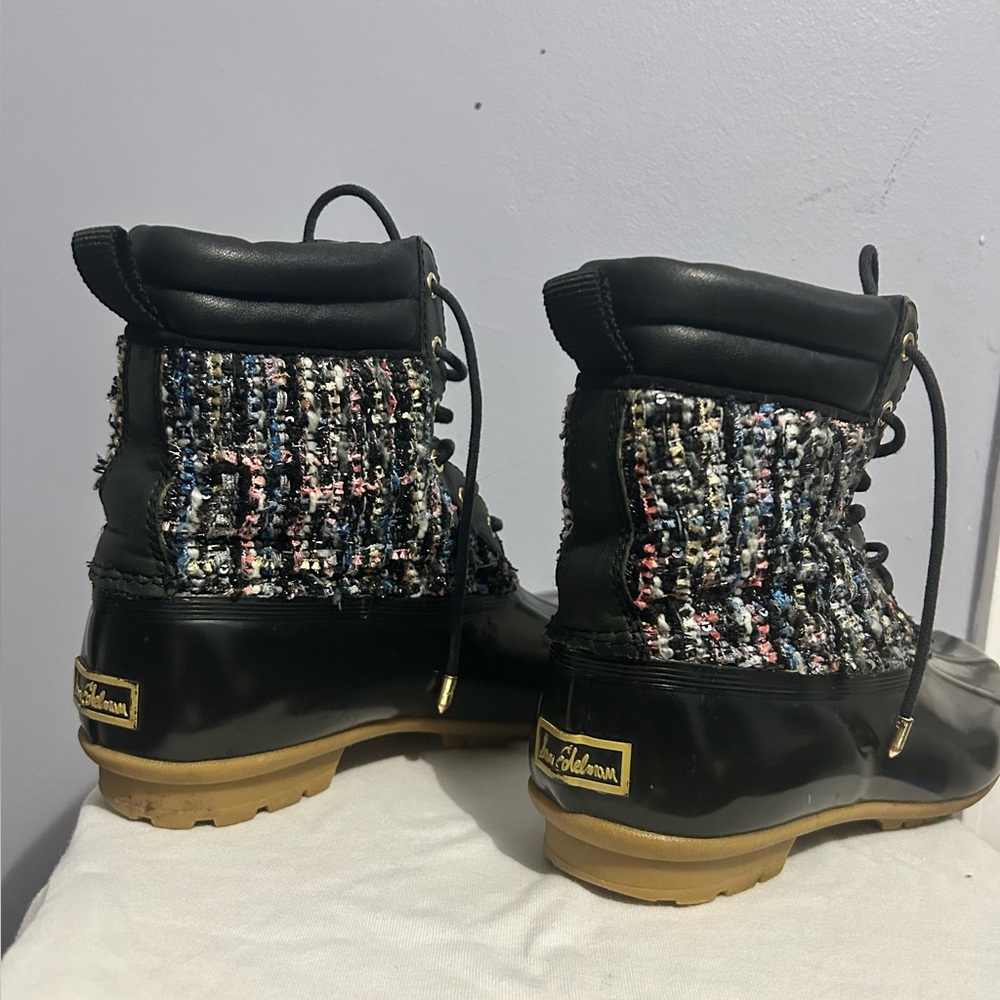 Sam Edelman Caldwell rain, boots, black, and multicolor! - Picture 5 of 14